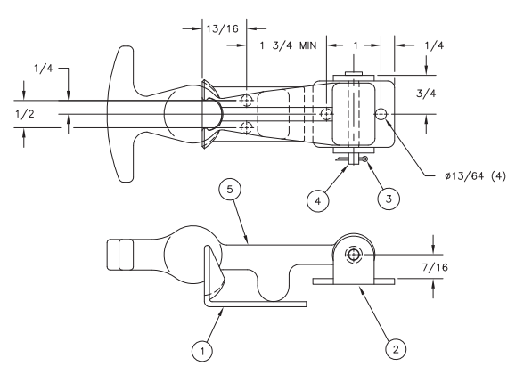 079-0101 - Latches - Unassembled Kit