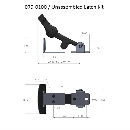 079-0100 - Latches - Unassembled Kit