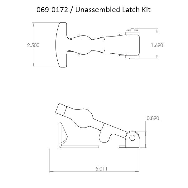 069-0172 - Latches - Unassembled Kit