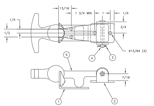 079-0101 - Latches - Unassembled Kit