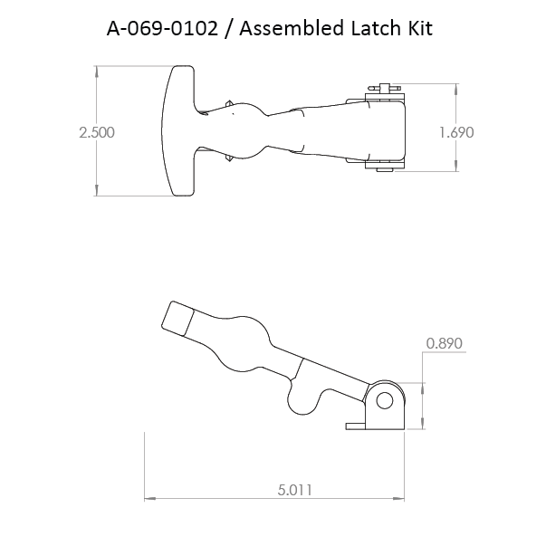 A-069-0102 - Latches - Assembled Kit
