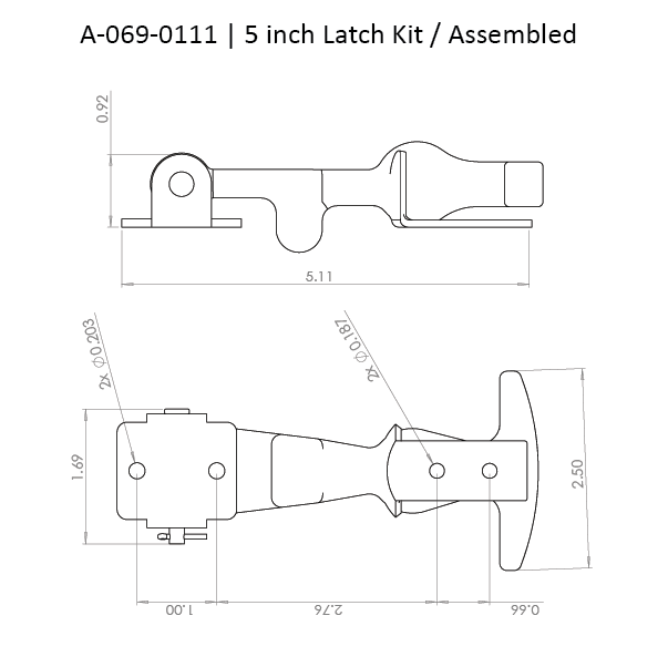 A-069-0111 - Latches - Assembled Kit
