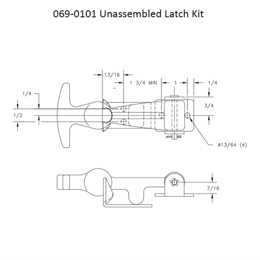 069-0101 - Latches - Unassembled Kit