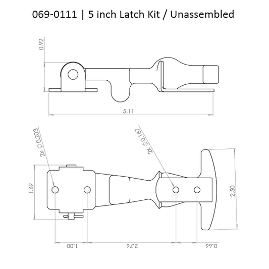 069-0111 - Latches - Unassembled Kit
