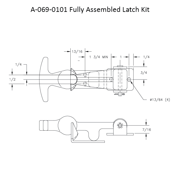 A-069-0101 - Latches - Assembled Kit