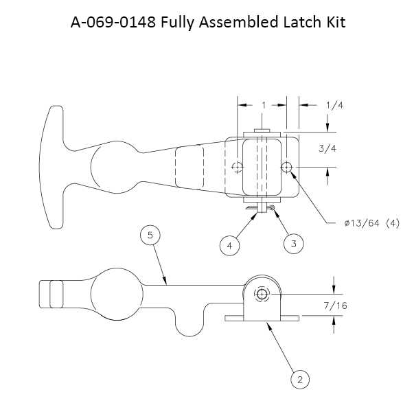 A-069-0148 - Latches - Assembled Kit