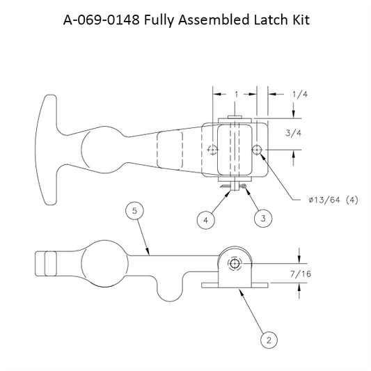 A-069-0148 - Latches - Assembled Kit