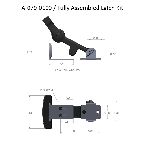 A-079-0100 - Latches - Assembled Kit